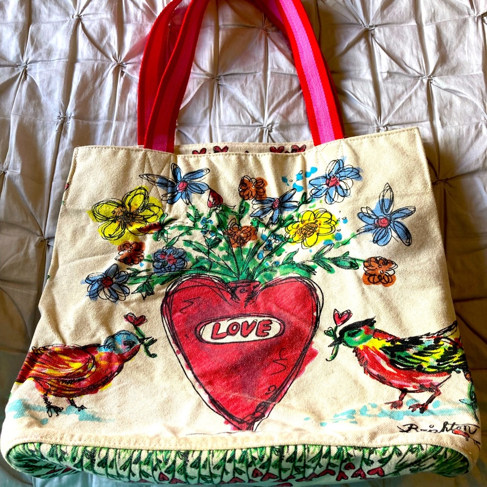Brighton canvas tote bag